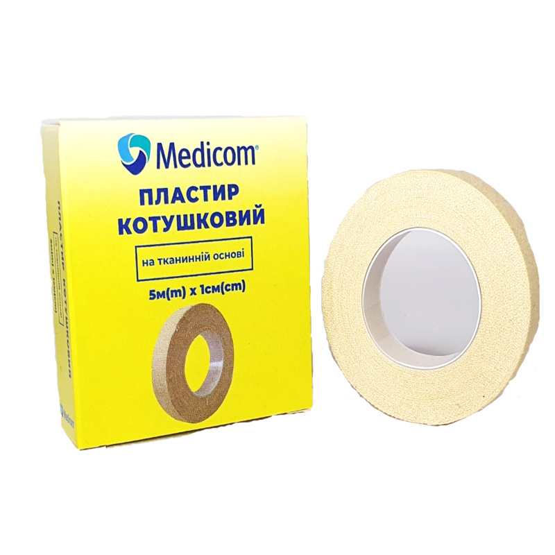 Пластир медичний котушковий MEDICOM®, 5м x 1см (4820242630133)
